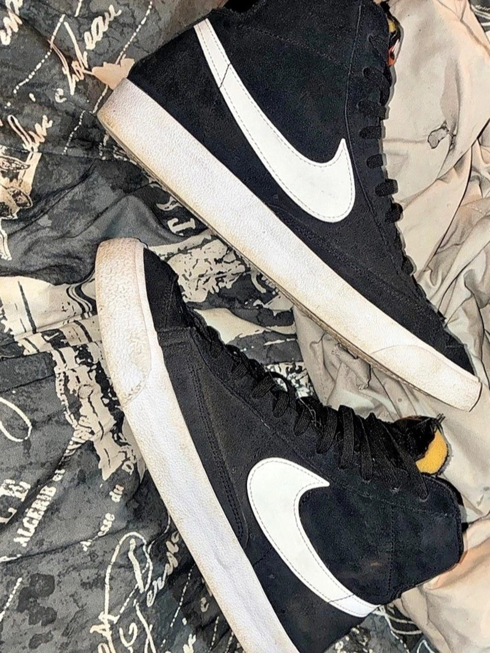 Nike Blazer Mid '77 Suede Black White Black & White Sneakers US 9